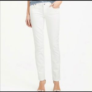 JCrew Matchstick Stretch White Jeans